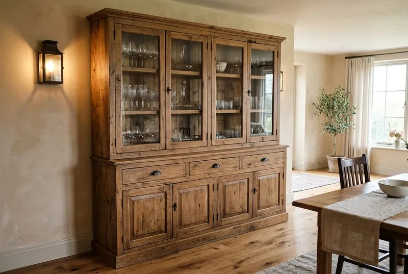 Rustikales Highboard aus Altholz